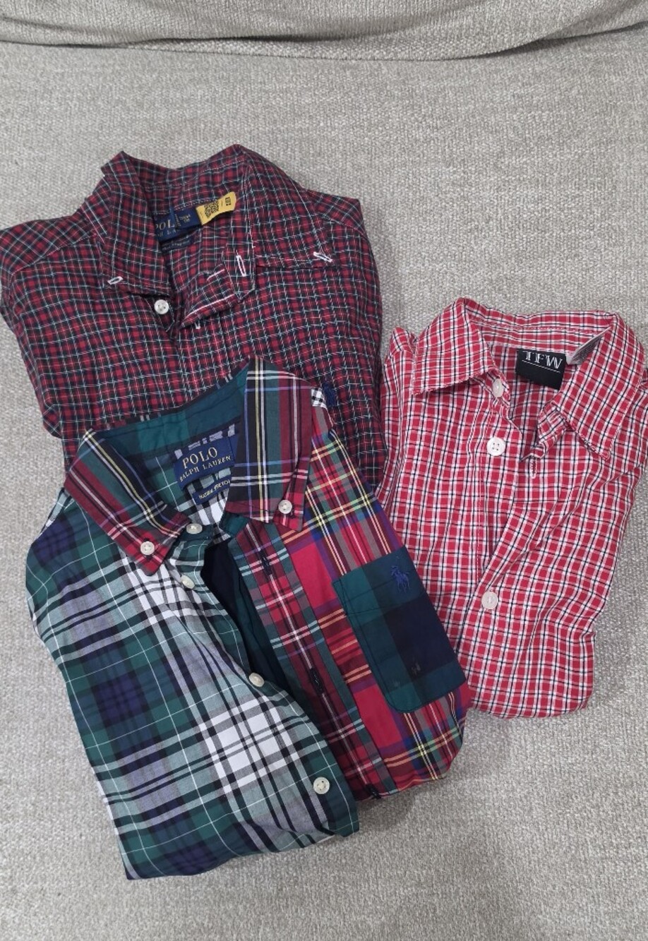 Polo by Ralph Lauren Multi-Plaid Button-Down Shirt (Red, Green, Navy, White) - 3